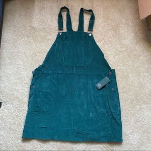 NWT Corduroy Overall Dress